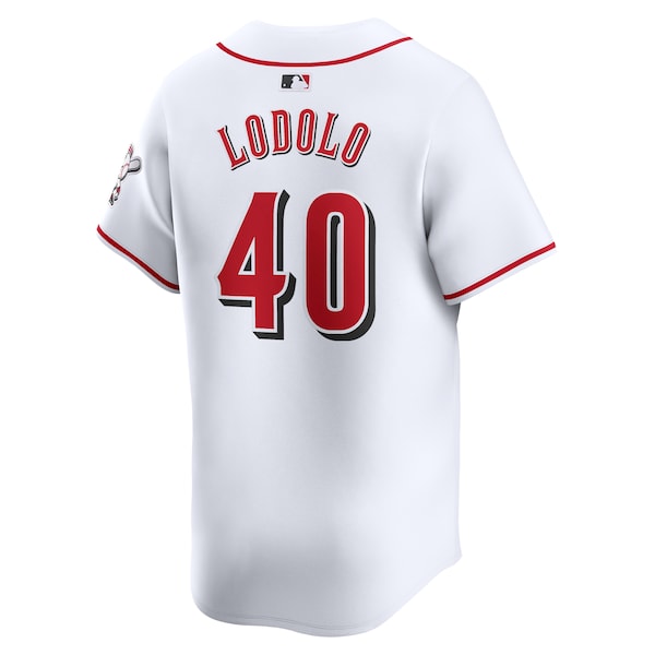 Nick Lodolo Cincinnati Reds Nike Home Limited Player Jersey - White - Image 3