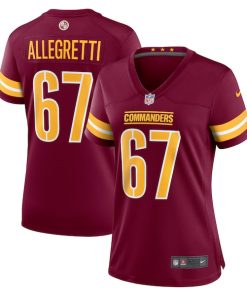 Nick Allegretti Washington Commanders Nike Women's  Game Jersey -  Burgundy