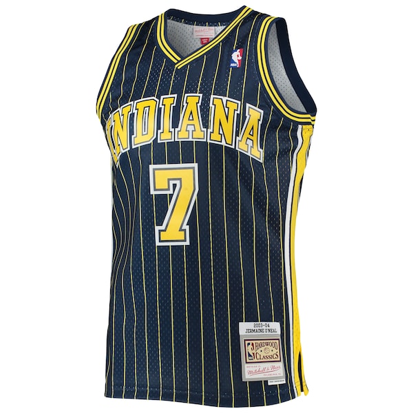 Jermaine O'Neal Indiana Pacers 2003/04 Hardwood Classics Swingman Jersey - Navy - Image 2