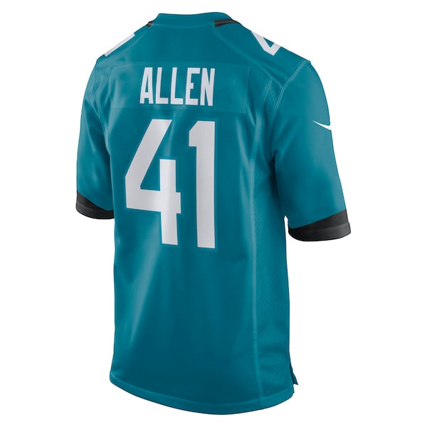 Josh Allen Jacksonville Jaguars Nike Game Jersey - Teal - Image 3