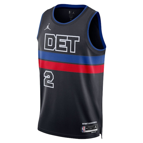 Cade Cunningham Detroit Pistons Jordan Brand Unisex Swingman Jersey - Statement Edition - Black - Image 2