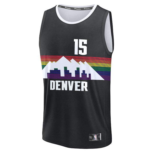 Nikola Joki? Denver Nuggets 2025/26 City Edition Fast Break Jersey - Black - Image 2