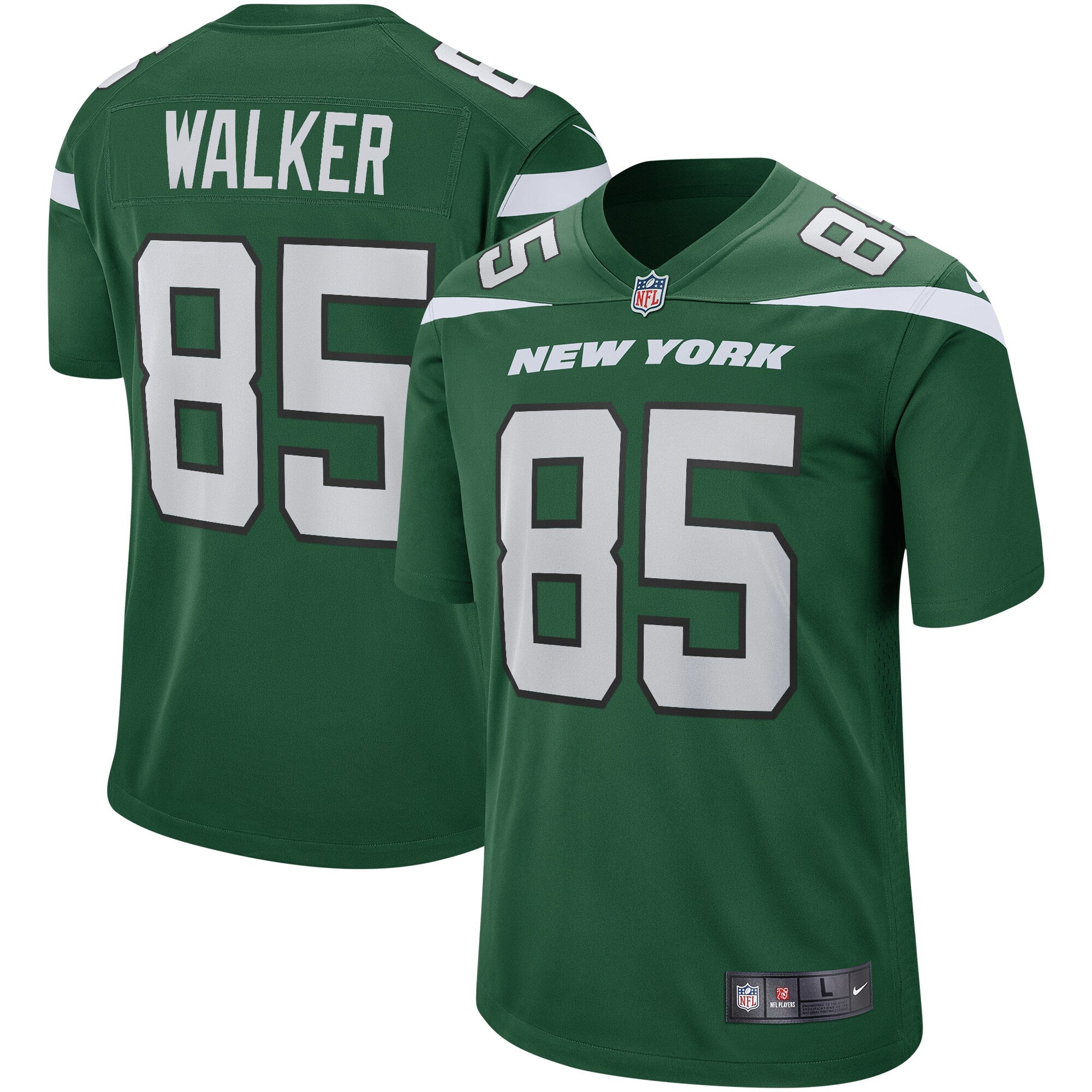 Wesley Walker New York Jets Nike Legacy Retired Player Game Jersey - White/Green - Image 7