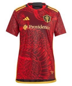 Alternative view of Seattle Sounders FC adidas Women's 2024 The Bruce Lee Kit Replica Jersey?¨C Red