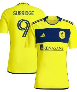 Sam Surridge Nashville SC adidas 2024 The 615 Kit Replica Player Jersey - Yellow