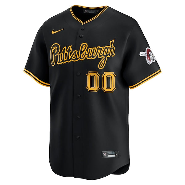 Pittsburgh Pirates Nike Alternate Limited Custom Jersey?ยจC Black - Image 2