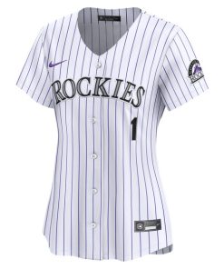 Alternative view of Colorado Rockies Nike Women's #1 Mom Home Limited Jersey - White