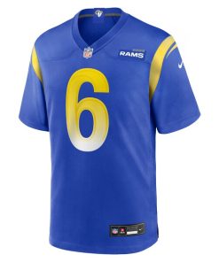 Alternative view of Nick Hampton Los Angeles Rams Nike Team Game Jersey -  Royal
