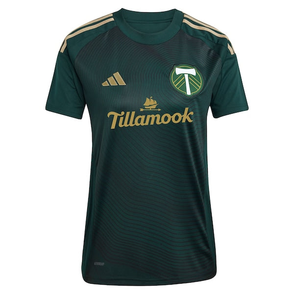 Jonathan Rodr¨ªguez Portland Timbers adidas Women's 2025 Forever Green & Gold Replica Player Jersey - Green - Image 2