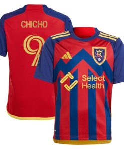 Cristian Arango Real Salt Lake adidas Youth 2024 Peak Utah Replica Player Jersey?¨C Red