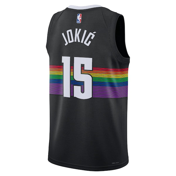 Nikola Joki? Denver Nuggets Nike Unisex 2025/26 Swingman Jersey - Black - City Edition - Image 3