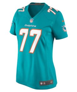 Alternative view of Isaiah Wynn Miami Dolphins Nike Women's  Game Jersey -  Aqua
