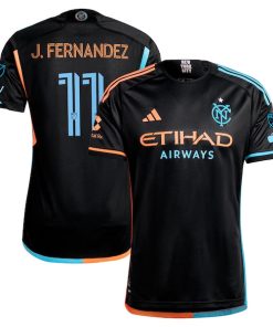 Julian Fernandez New York City FC adidas 2024 24/7 Kit Authentic Player Jersey?¨C Black