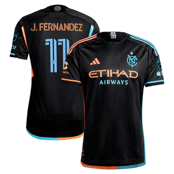 Julian Fernandez New York City FC adidas 2024 24/7 Kit Authentic Player Jersey?ยจC Black