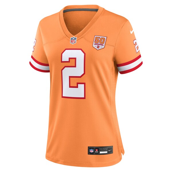 Emeka Egbuka Tampa Bay Buccaneers Nike Women's Alternate 2 50th Season Game Jersey - Creamsicle/White/Red - Image 3