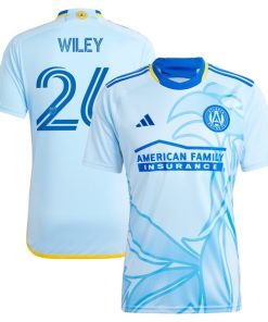 Caleb Wiley Atlanta United FC adidas 2024 The Resurgens Kit Replica Player Jersey - Light Blue