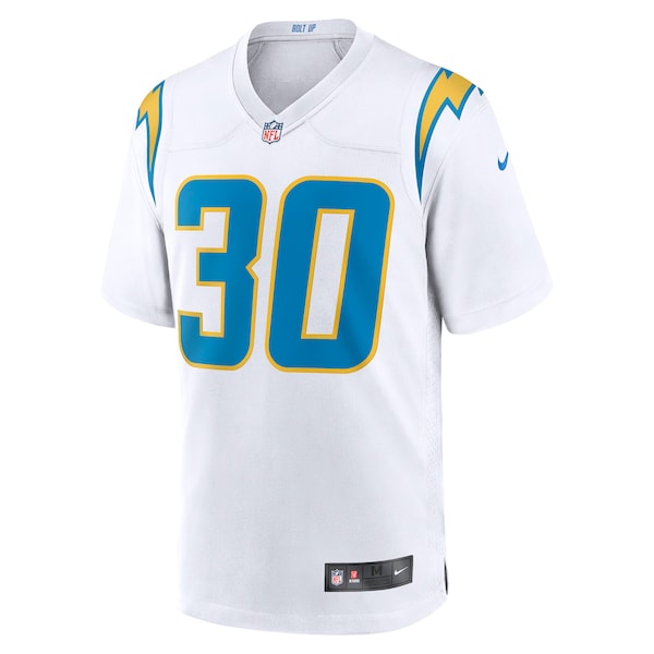 Austin Ekeler Los Angeles Chargers Nike Game Jersey - White/Navy/Royal - Image 3