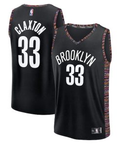 Nic Claxton Brooklyn Nets  Youth 2025/26 City Edition Fastbreak Jersey - Black