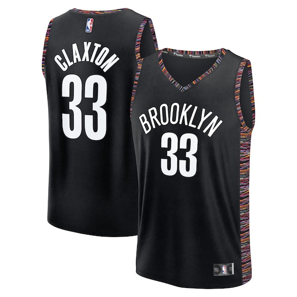 Nic Claxton Brooklyn Nets Youth 2025/26 City Edition Fastbreak Jersey - Black