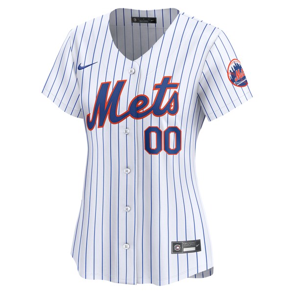 New York Mets Nike Women's Home Limited Custom Jersey - White - Image 2