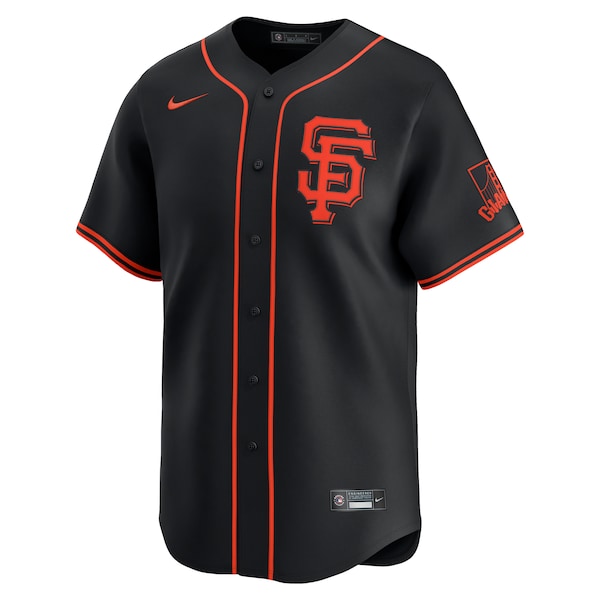 San Francisco Giants Nike Alternate Limited Custom Jersey?ยจC Black - Image 2