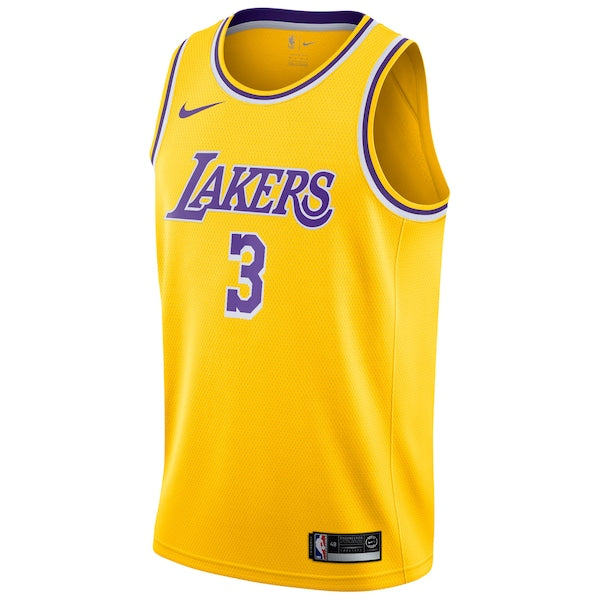Anthony Davis Los Angeles Lakers Nike 2019/20 Swingman Jersey Gold - Icon Edition - Image 2
