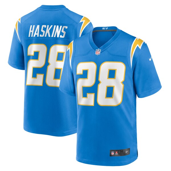 Hassan Haskins Los Angeles Chargers Nike Team Game Jersey - Powder Blue