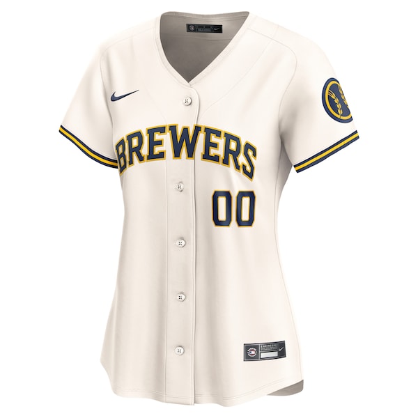 Milwaukee Brewers Nike Women's Home Limited Custom Jersey - Cream - Image 2