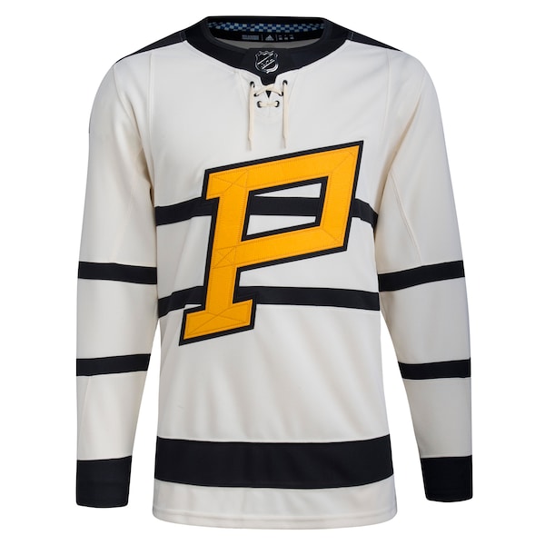 Pittsburgh Penguins adidas 2023 Winter Classic Blank Jersey - Cream - Image 2