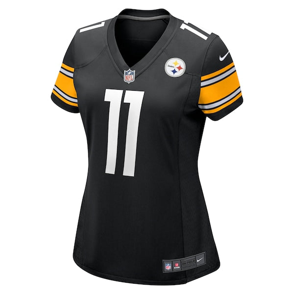 Chase Claypool Pittsburgh Steelers Nike Women's Player Game Jersey - Black - Image 2