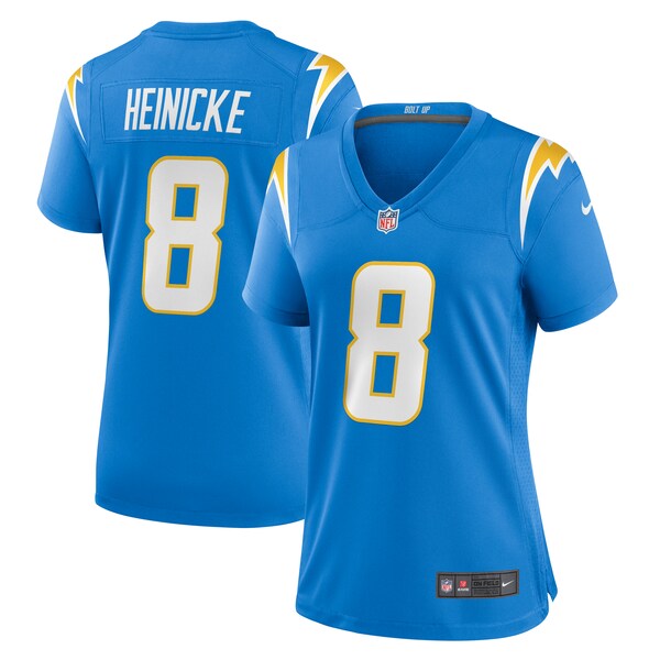 Taylor Heinicke Los Angeles Chargers Nike Women's Game Jersey - Powder Blue - Image 2