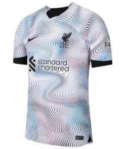 Alternative view of Liverpool Nike 2022/23 Away Breathe Stadium Replica Jersey - White