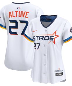 Jose Altuve Houston Astros Nike Women's 2025 City Connect Limited Player Jersey - White
