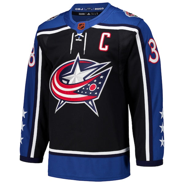 Boone Jenner Columbus Blue Jackets adidas Reverse Retro 2.0 Authentic Player Jersey - Black - Image 2