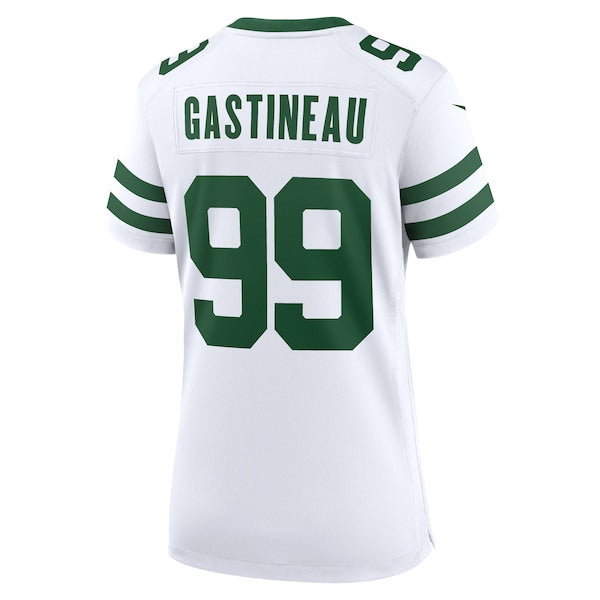 Mark Gastineau New York Jets Nike Women's Legacy Retired Player Game Jersey - White/Green - Image 4