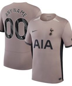 Tottenham Hotspur Nike 2023/24 Third Stadium Replica Custom Jersey?¨C Tan