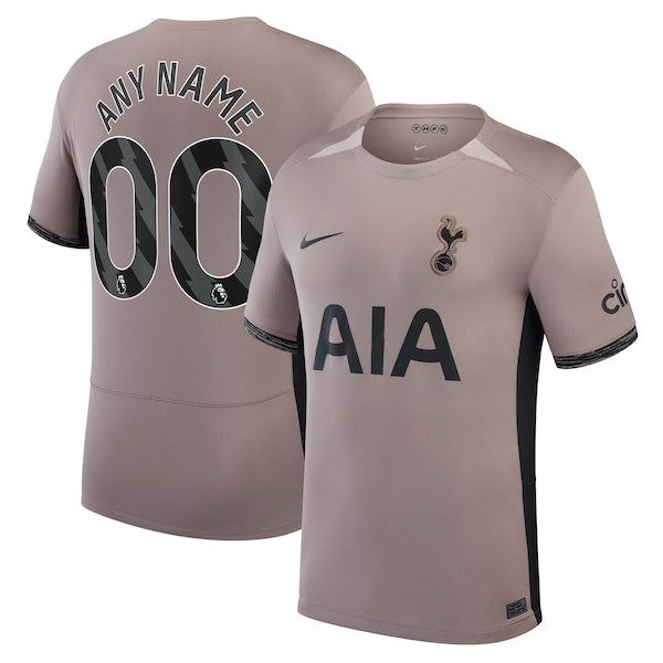 Tottenham Hotspur Nike 2023/24 Third Stadium Replica Custom Jersey?ยจC Tan