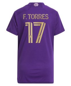 Alternative view of Facundo Torres Orlando City SC adidas Women's 2024 The Wall Kit Replica Player Jersey - Purple