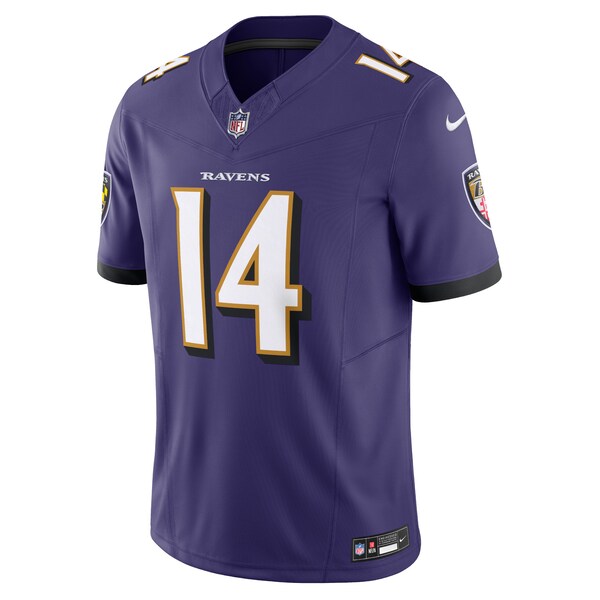 Kyle Hamilton Baltimore Ravens Nike Vapor F.U.S.E. Limited Jersey - Purple - Image 2