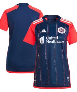 New England Revolution adidas Women's 2024 Boston Tea Party Replica Jersey?¨C Navy