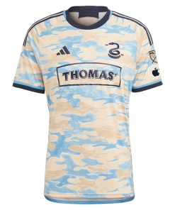 Alternative view of Julian Carranza Philadelphia Union adidas 2024 For Philly Authentic Player Jersey?¨C Tan