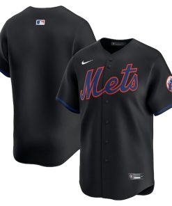 New York Mets Nike Alternate Limited Jersey - Black
