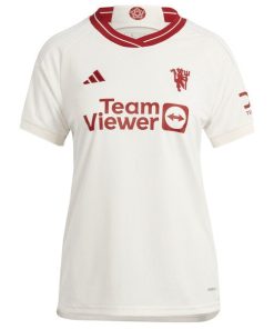 Alternative view of Mason Mount Manchester United adidas 2023/24 Third Replica Player Jersey - White
