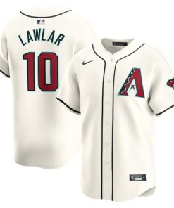 Jordan Lawlar Arizona Diamondbacks Nike Home Limited Player Jersey - White