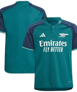 Arsenal adidas Youth 2023/24 Third Replica Jersey - Green