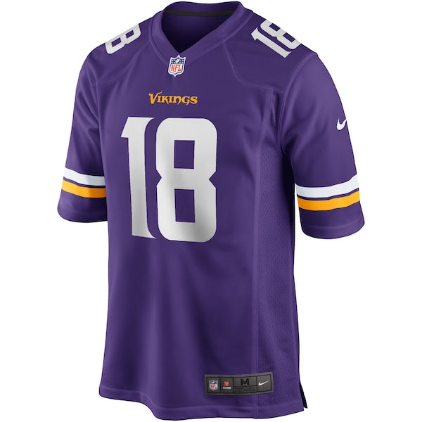 Justin Jefferson Minnesota Vikings Nike Player Game Jersey - Purple - Image 2