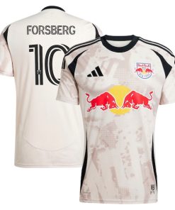 Emil Forsberg New York Red Bulls adidas 2025 Stone Kit Replica Player Jersey - Tan