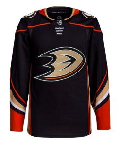 Alternative view of Anaheim Ducks adidas Men's Home Authentic Jersey - Black