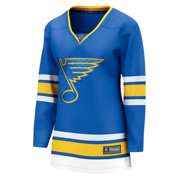 St. Louis Blues Women's Home Breakaway Jersey - Blue - Image 2