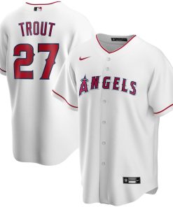 Mike Trout Los Angeles Angels Nike Youth Alternate Replica Player Jersey - White
